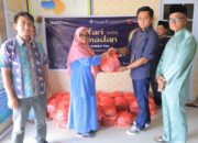PT Timah Bagikan Ratusan Paket Sembako di Kundur