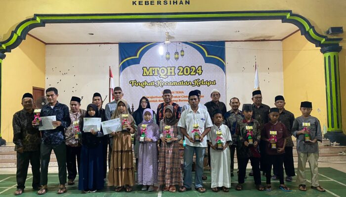 MTQH Tingkat Kecamatan Kelapa Resmi Ditutup