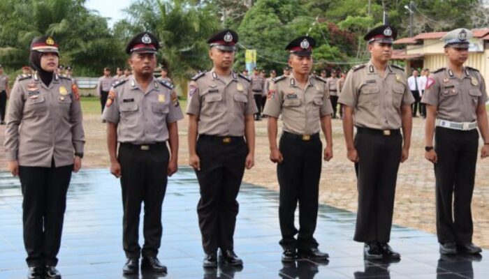 25 Personel Polres Beltim Naik Pangkat