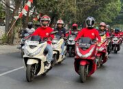 Seru! Ribuan Bikers Honda PCX Sambut Hari Kemerdekaan