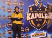 Pelatih Tim Voli Putri Polda Babel, Christ Mareti Ternyata Seorang Bhayangkari