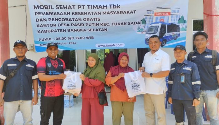 Mobil Sehat PT Timah Datangi Desa Pasir Putih
