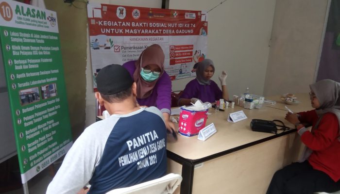 Gelar Bakti Sosial di Desa Gadung