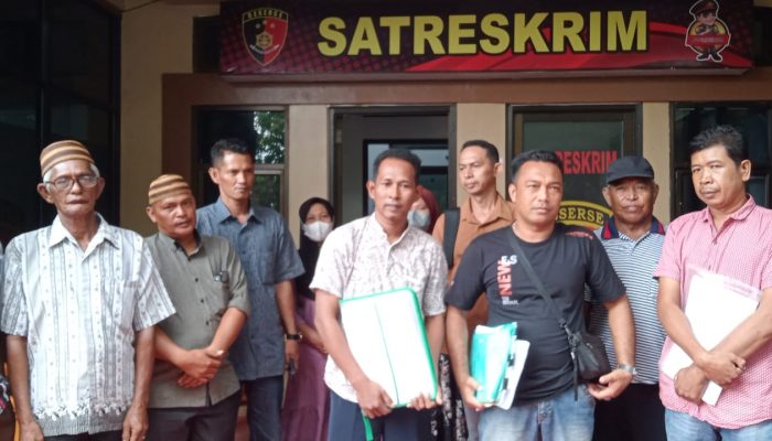 Puluhan Warga Sadai Datangi Polres Basel