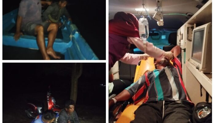 Respon Cepat Personel Direktorat Polairud, Bantu Evakuasi Nelayan Yang Mengalami Sesak Nafas