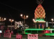 Tugu Nanas Toboali Sudah Terang Lagi