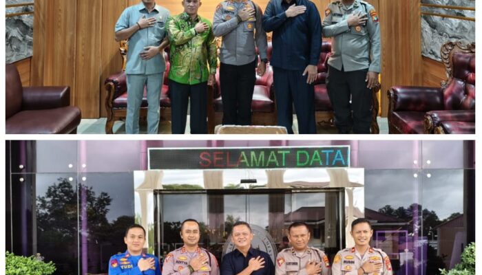 Kapolres Kunjungan ke DPRD dan Pengadilan Negeri Mentok