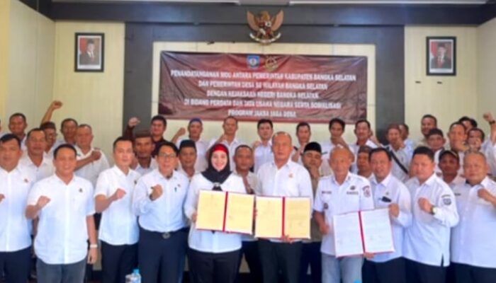 50 Kepala Desa Tandatangani MoU Dengan Kejari Basel