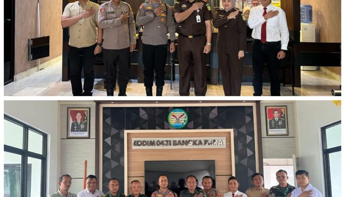 Kapolres Kunjungi Kejari dan Kodim 0431/Bangka Barat