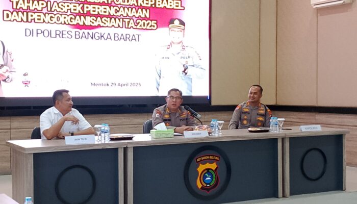 Polres Babar Kedatangan Tim Itwasda Polda Babel