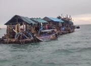 Lagi! Tim Gabungan Amankan 7 Ponton di Teluk Inggris