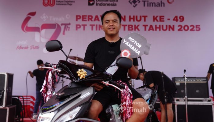 Tangis Haru Yulia dan Ridho, Pemenang Hadiah Utama Pekan Sehat HUT ke-49 PT Timah