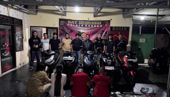 Kasus Penggelapan Motor Terbongkar, 4 Orang Ditangkap