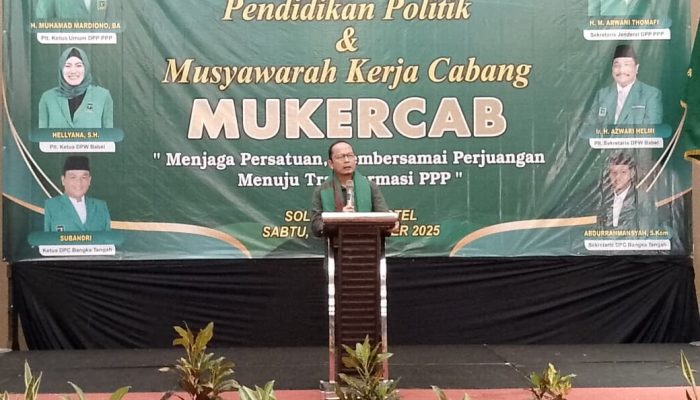 Bupati Dukung Pendidikan Politik PPP, Sinergi Bangun Bangka Tengah