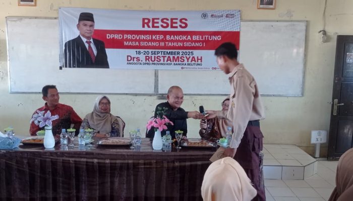Rustamsyah Reses di SMA Negeri 1 Belinyu