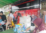 Ratusan Warga Mentok Datangi Mobil Sehat PT TIMAH