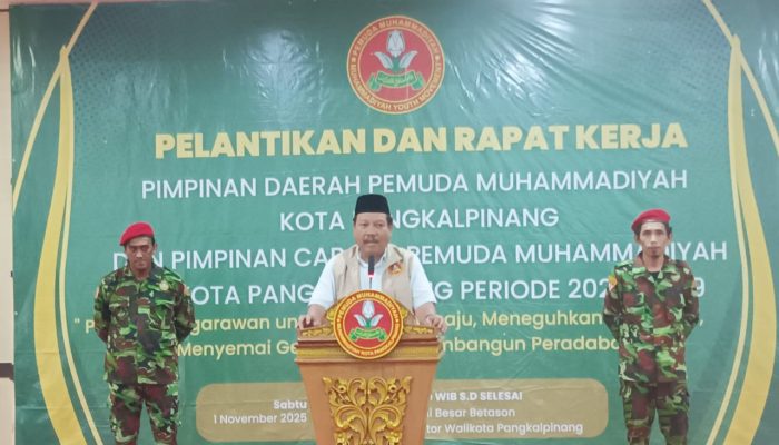 Wali Kota Sebut Pangkalpinang Darurat Sampah, Ajak Pemuda Muhammadiyah Pikirkan Solusi