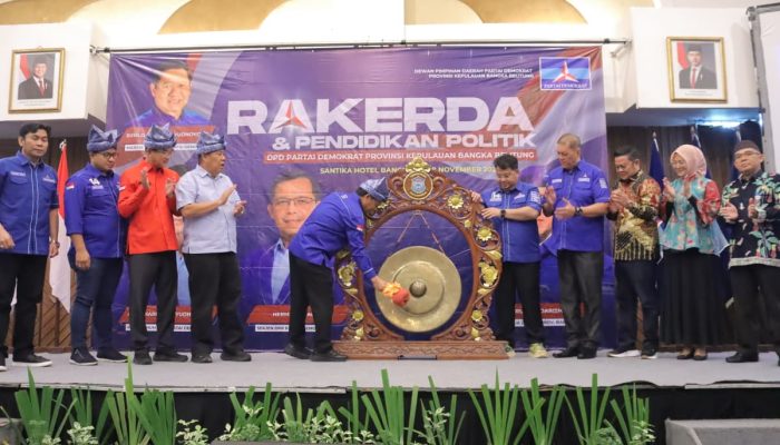 Gubernur Apresiasi Pelaksanaan Rakerda Partai Demokrat