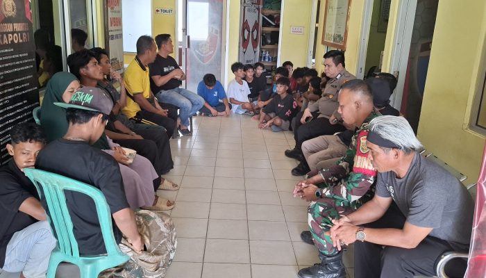 Gerak Cepat Polres Bangka Barat, Damaikan Konflik Pemuda Antar Desa