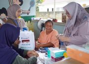 Ratusan Warga Bukit Layang Serbu Mobil Sehat PT TIMAH