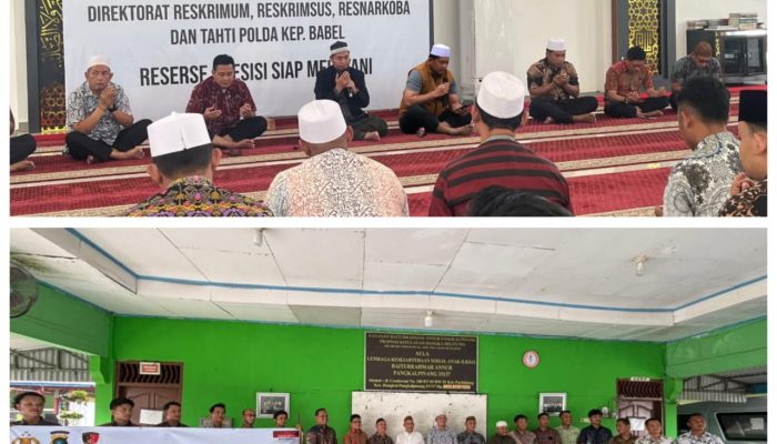 Peringati Hari Jadi Fungsi Reserse Polri ke-78, Polda Babel Gelar Bakti Sosial dan Doa Bersama