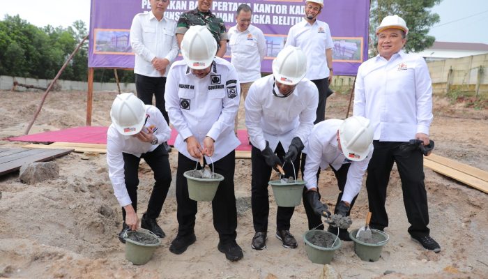 Gubernur Hadiri Peletakkan Batu Pertama Pembangunan Kantor Kadin Babel