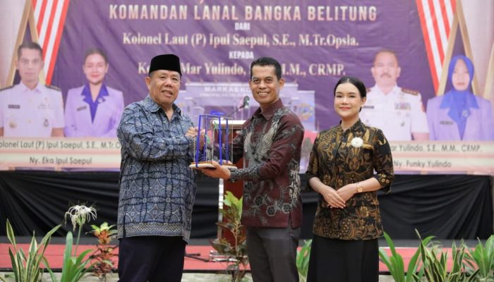 Gubernur Hadiri Pisah Sambut Danlanal Bangka Belitung