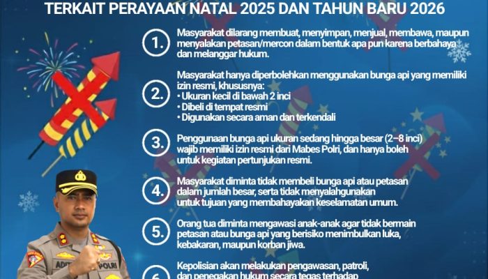 Kapolres Imbau Masyarakat Tidak Gunakan Petasan