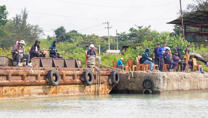 Galangan DOK Air Kantung Dipenuhi Ratusan Angler Karyawan PT TIMAH