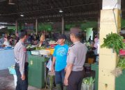 Sampaikan Imbauan Kamtibmas di Pasar Higienis