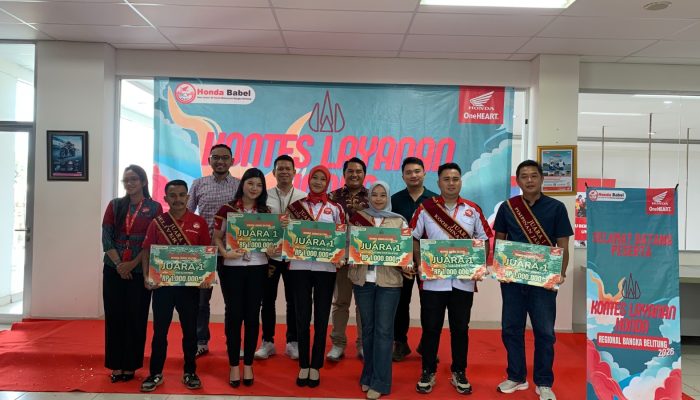 Lanjutkan Prestasi Gemilang, Honda Babel Kembali Cetak Juara Kontes Layanan Honda Regional 2026
