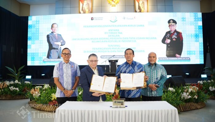 PT TIMAH Tbk Tandatangani Perjanjian Kerja Sama dengan Jamdatun Kejagung RI