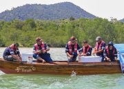 PT TIMAH Restocking 1.400 Kepiting Bakau