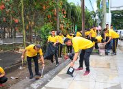 Wujudkan Indonesia Asri, Ribuan Personel Polda Babel Gelar Aksi Bersih Sampah Serentak