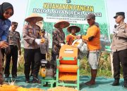 Polres Babar Panen Jagung di Lahan Reklamasi
