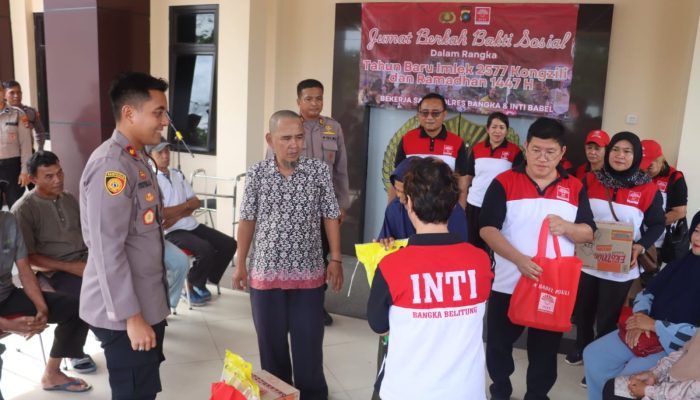 Polres Bangka dan INTI Babel Berbagi Kebahagiaan