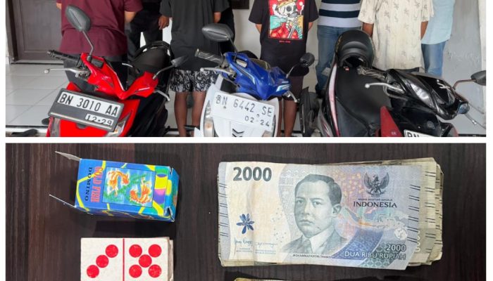 Lagi Asyik Main Kartu Domino, 4 Orang Diamankan Tim Buser Naga