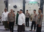 Kapolres Sampaikan Pesan Kamtibmas di Masjid Baitul Mentok