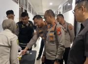 Puluhan Perwira Polres Bangka Barat Jalani Tes Urine