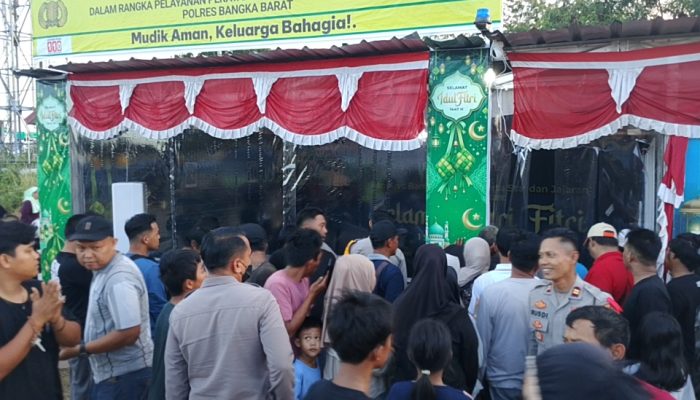 Polres Bangka Barat Sediakan Takjil Kacang Hijau