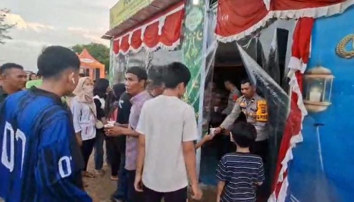 Pos Pelayanan OKM Tanjung Kalian Diserbu Pemudik