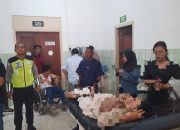 Polsek Jebus Tangani Kasus Tabrakan di Desa Rukam