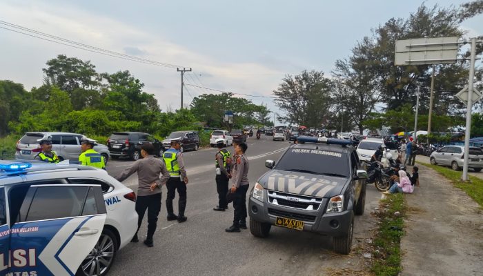 Patroli Gabungan Bubarkan Balap Liar