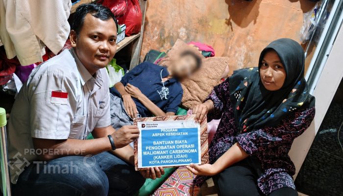 PT TIMAH Serahkan Bantuan Untuk Satriadi