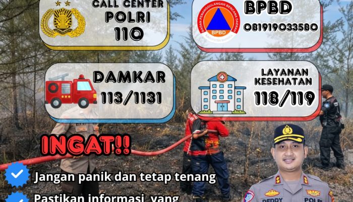 Kapolres Bangka Imbau Masyarakat Waspada Karhutla