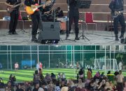 Aksi Baracuda Band Hibur Pengunjung Bhayangkara Park