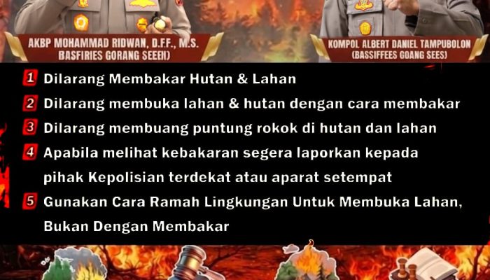 Hentikan Membakar Hutan dan Lahan