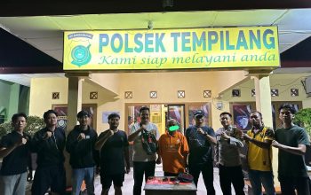 Polsek Tempilang Tangkap Terduga Pengedar Sabu di Desa Penyampak