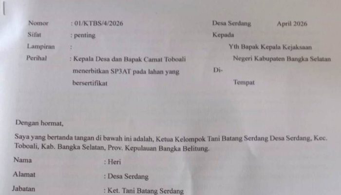 Mafia Tanah Dilaporkan ke Kejari Basel