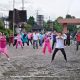 Juhaini Pimpin Senam Bersama Dalam Rangka Car Free Day